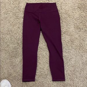 Maroon fabletics leggings